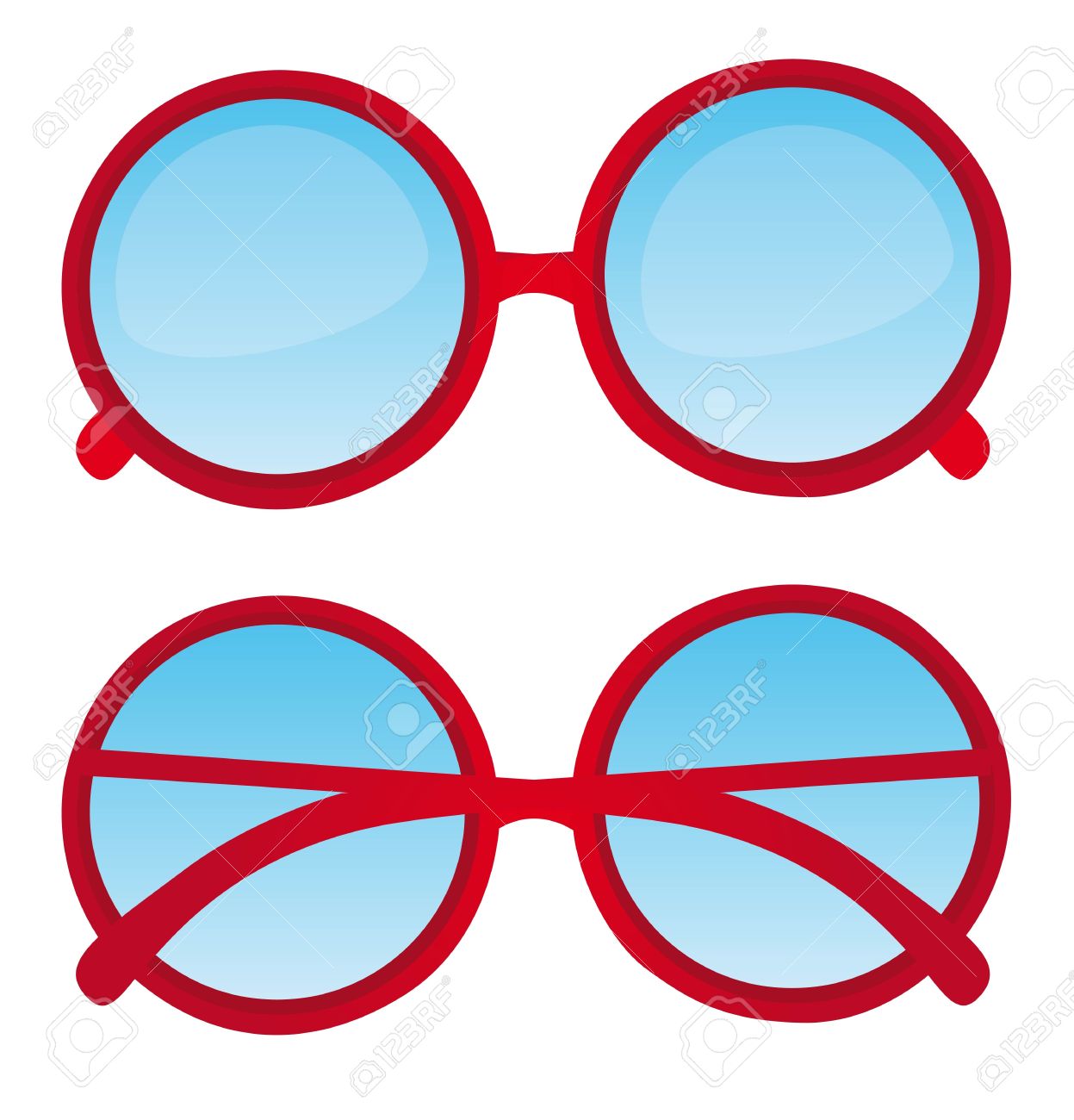 red circle glasses frames