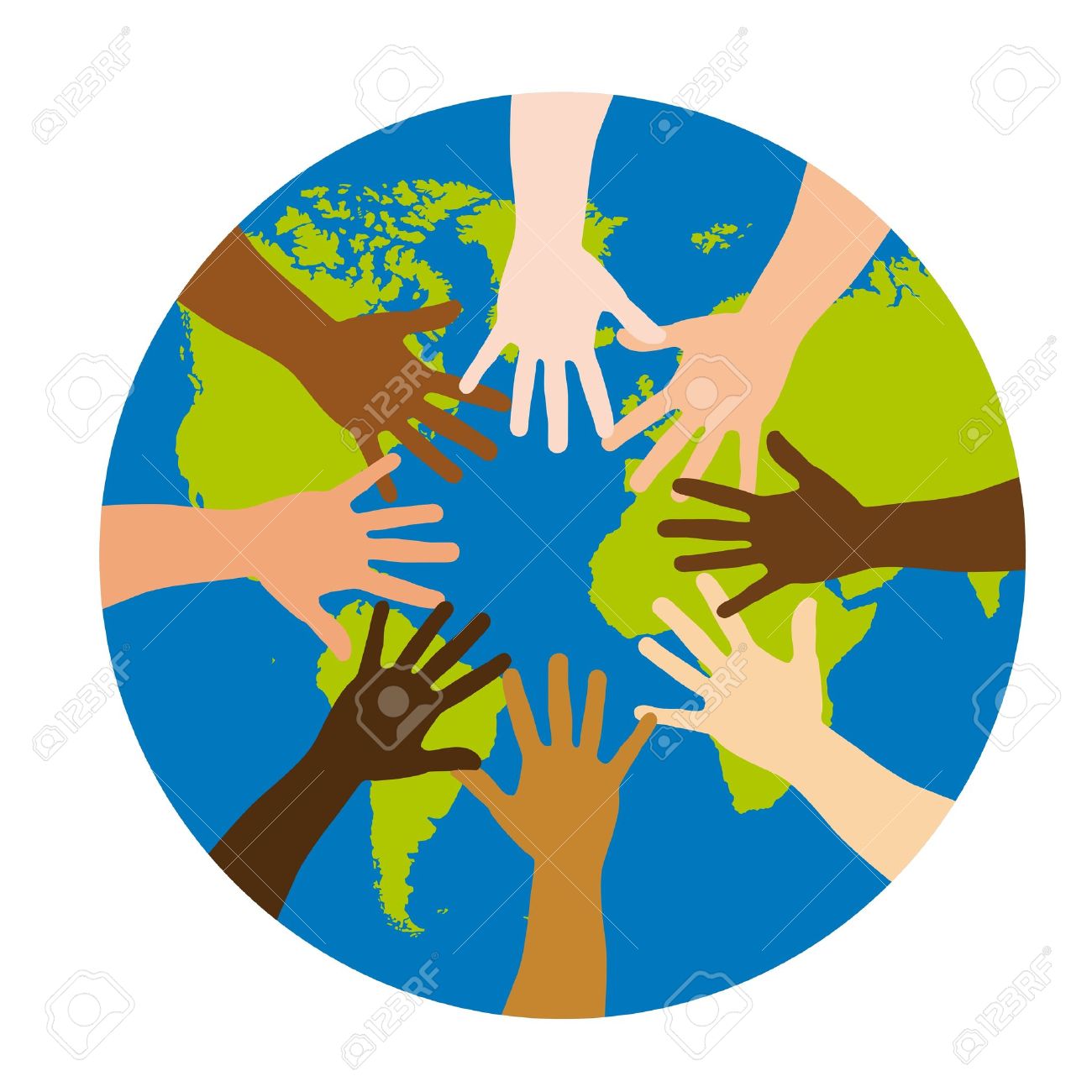 11618557-diversity-over-world-over-white-background-vector-illustration image