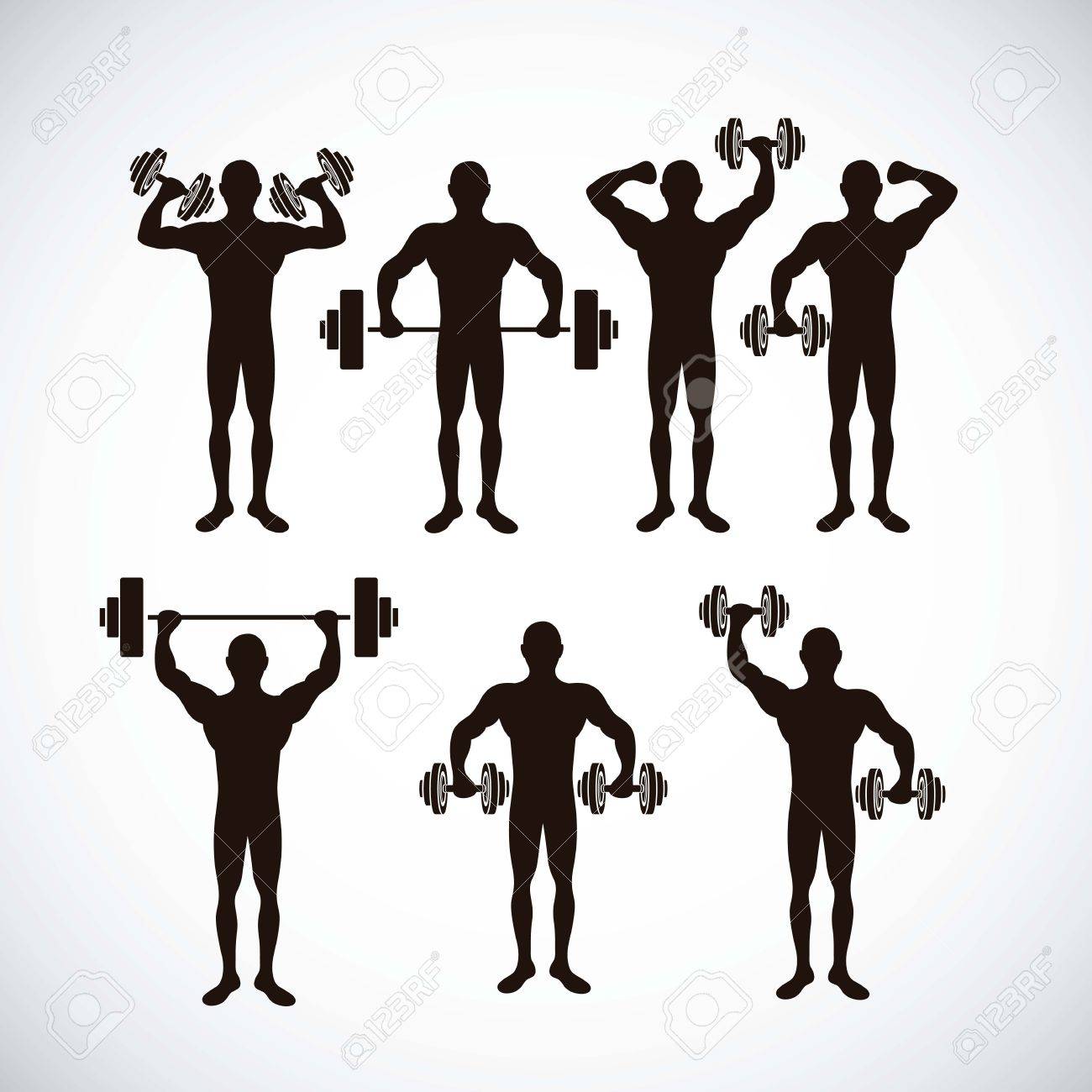 フィットネス アイコン スポーツや運動 思いやりのある図 健康 ベクトル イラストのイラストのイラスト素材 ベクタ Image