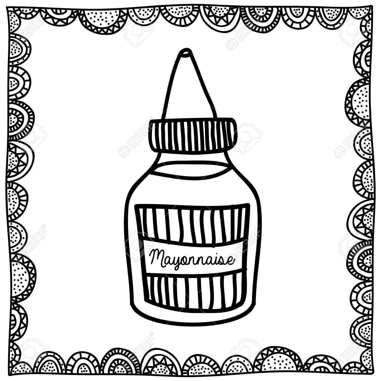 Как нарисовать майонез