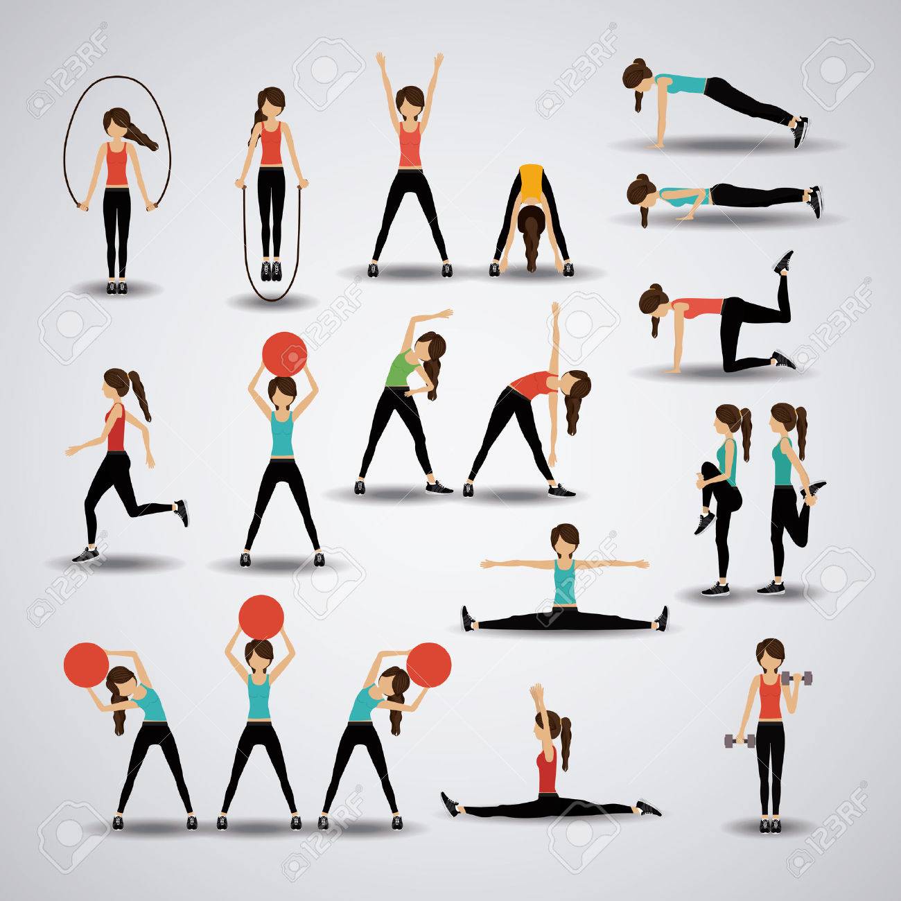 Fitness design over gray background, vector illustration. - 35589267 Fitness design over gray background, vector illustration. - 35589267