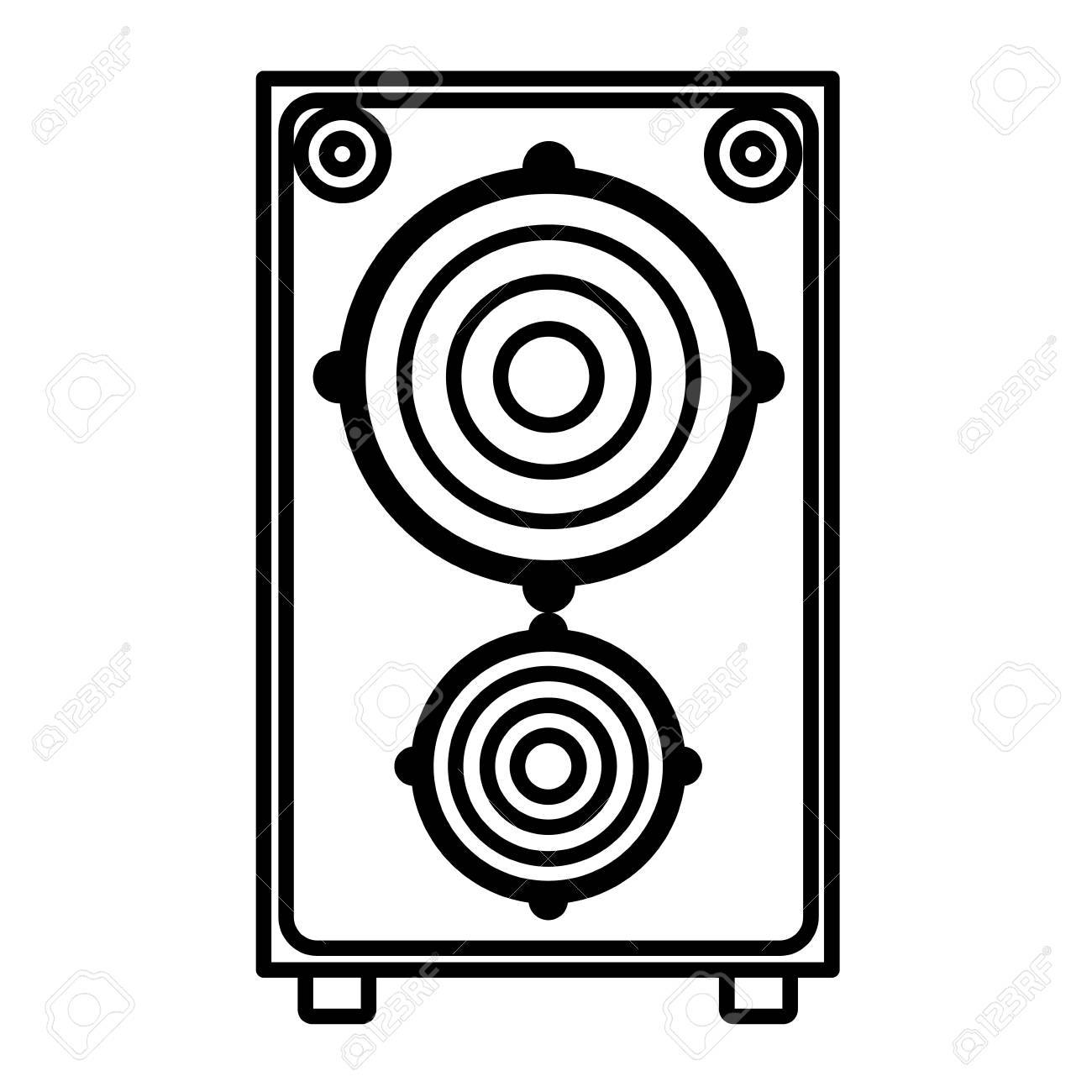 speaker box vector