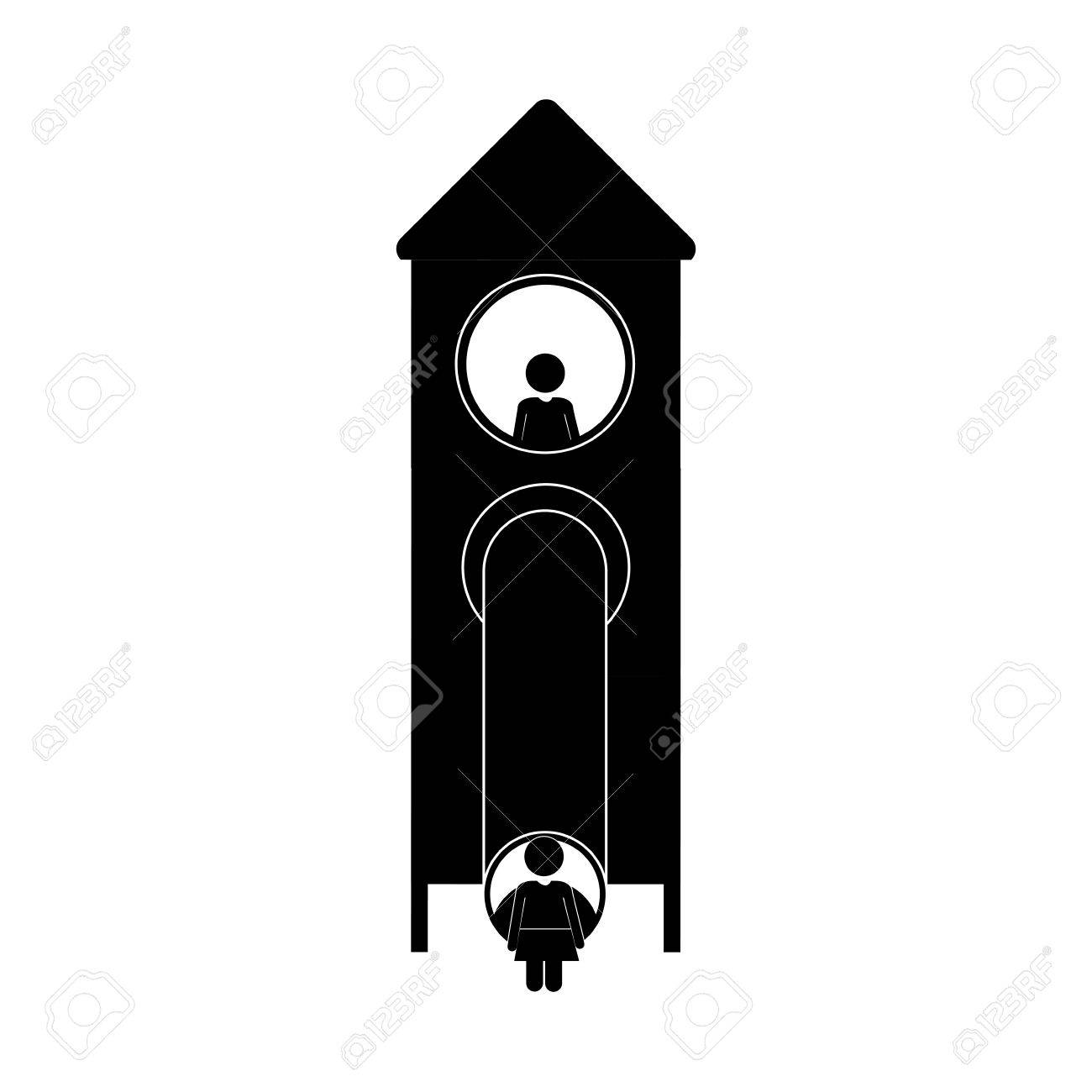 Spielplatz Haus Der Spiele Unterhaltung Attraktion Weiss Rutsche