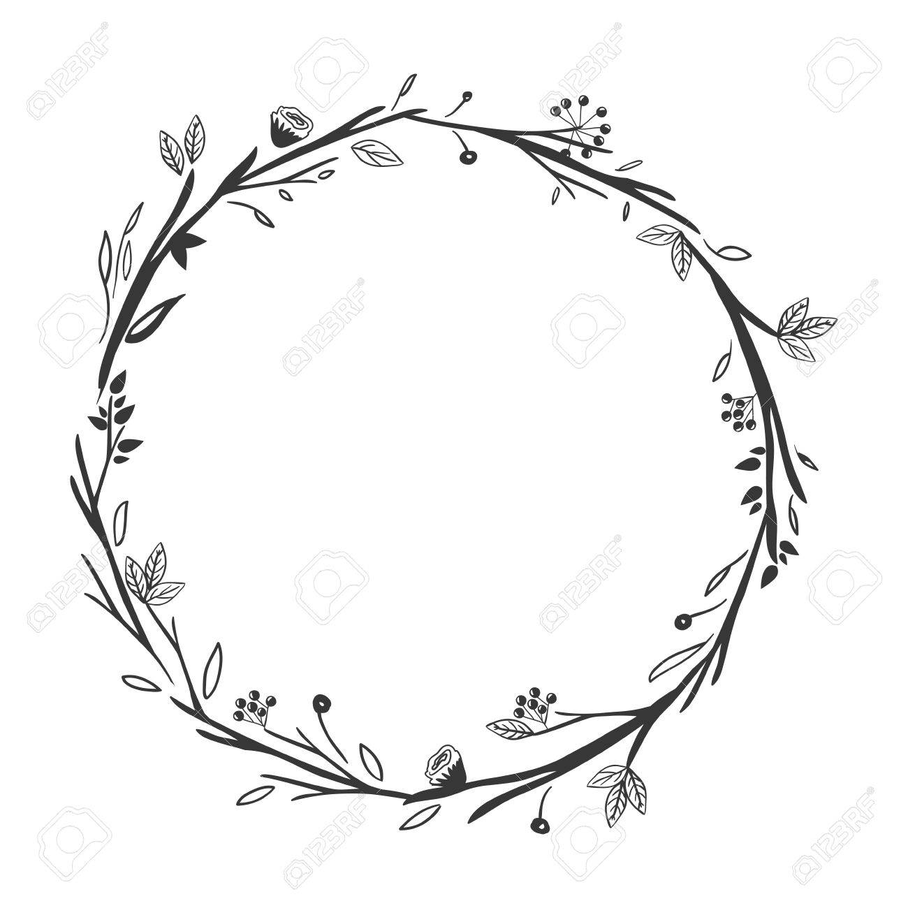 グレー スケール装飾的な冠花のベクトル図のイラスト素材 ベクタ Image