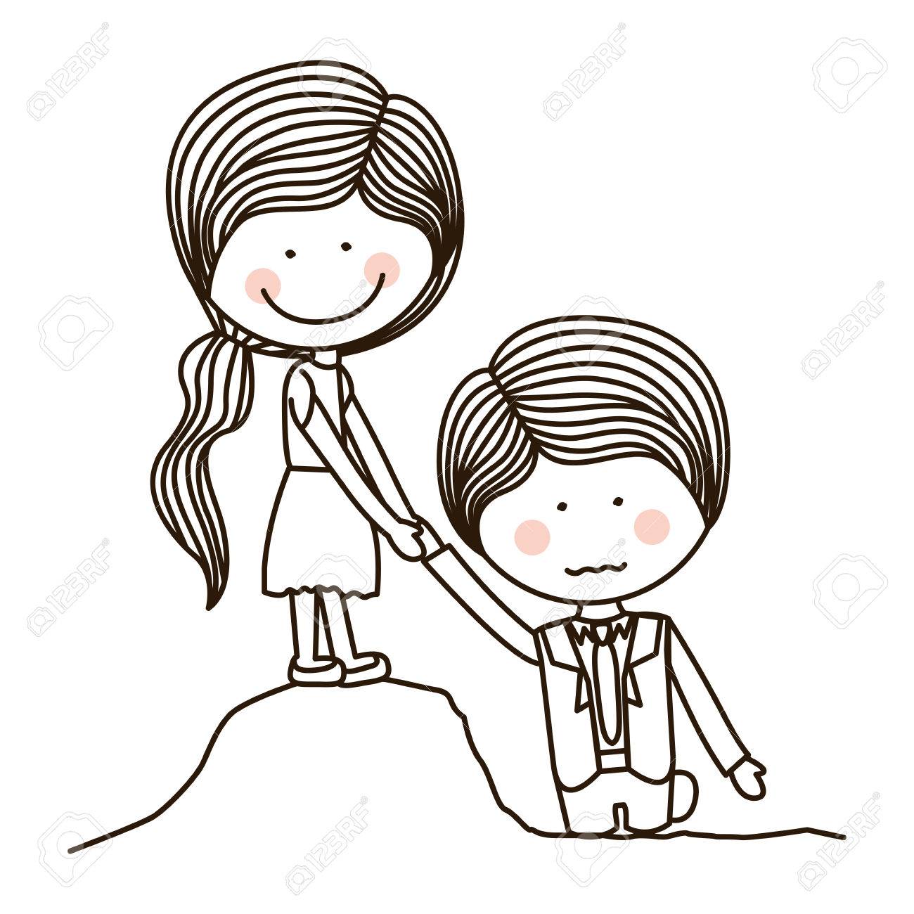 Silhouette Girl Saving Boy On Quicksand Vector Illustration Royalty Free  SVG, Cliparts, Vectors, and Stock Illustration. Image 66414472., image size:1300x1300