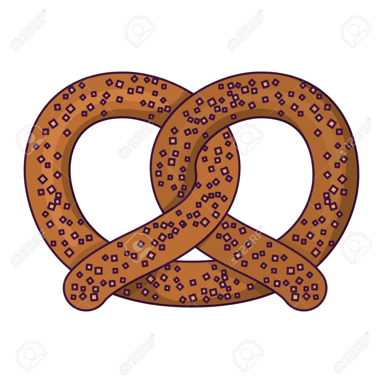 pretzel bread icon oktoberfest germany culture festival and