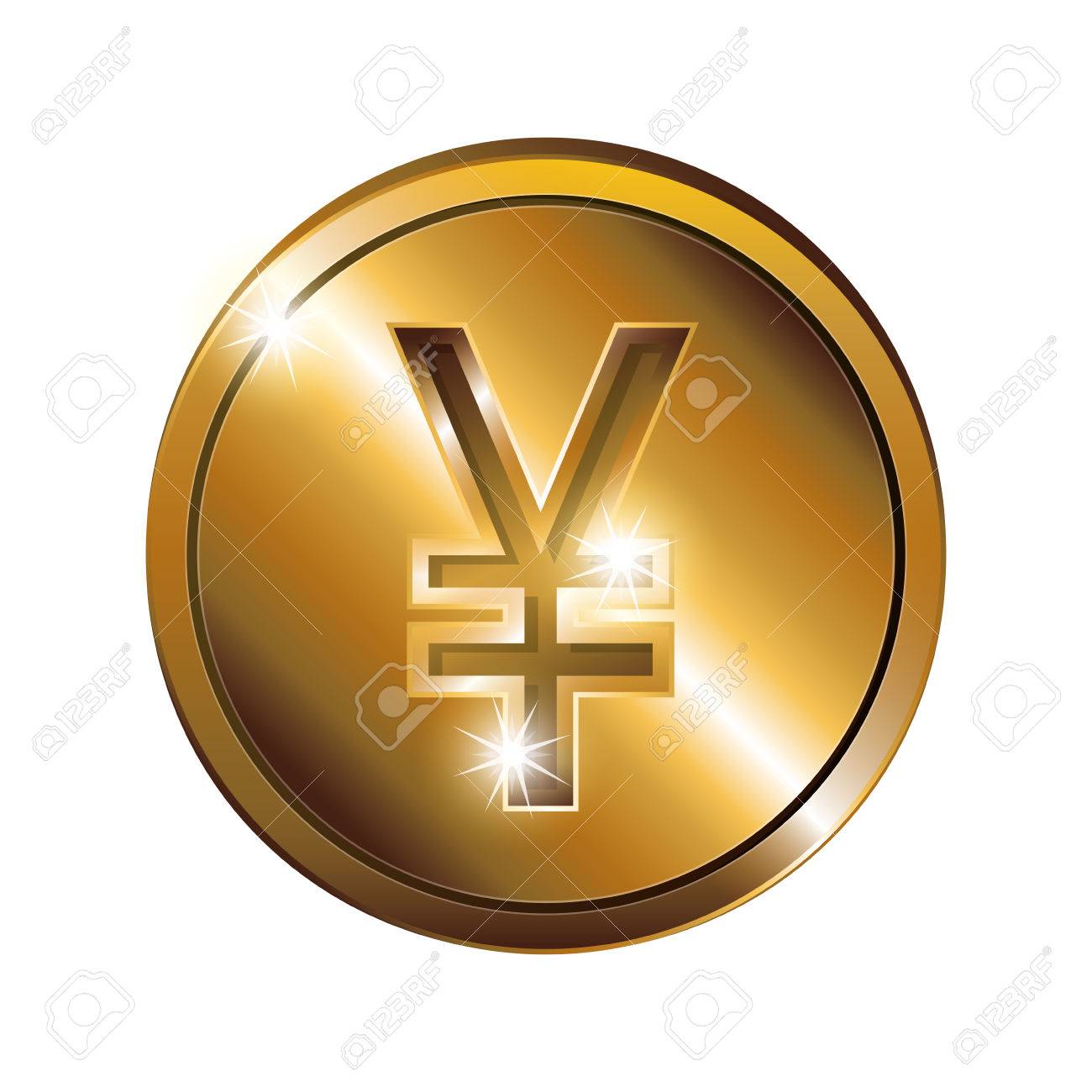 Silhouette With Coin Gold And Currency Symbol Of China Vector Illustration  Royalty Free SVG, Cliparts, Vectors, and Stock Illustration. Image 65412617.