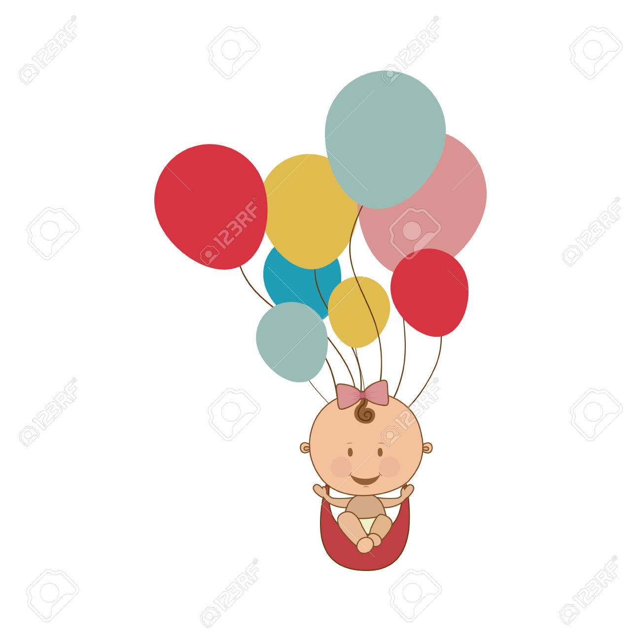 Cute Baby Girl Icon Image Vector Illustration Design Royalty Free Cliparts Vectors And Stock Illustration Image