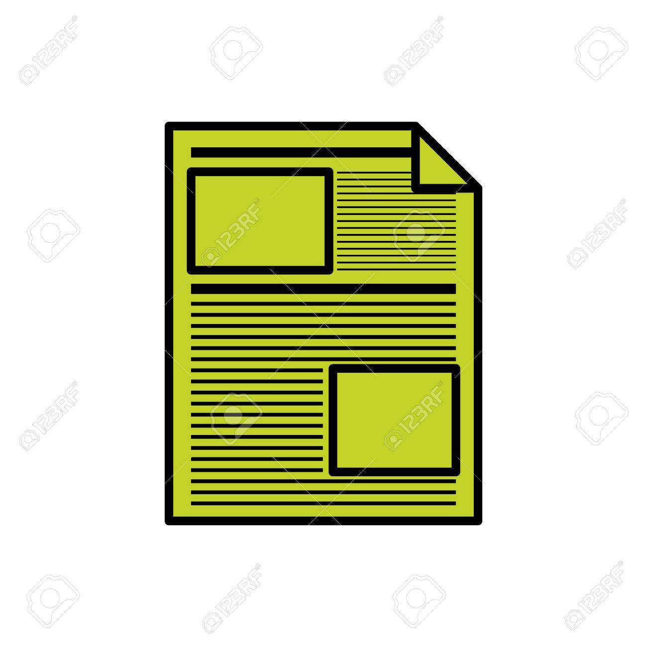 piece of paper icon document data archive office and information