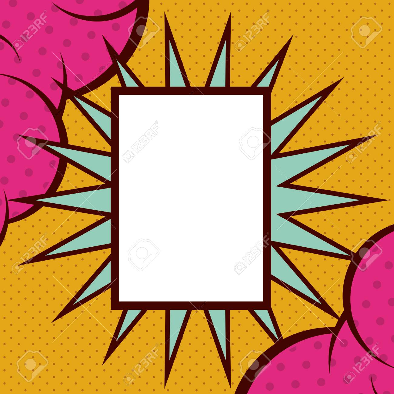 retro bubble icon communication cartoon vintage and comic theme