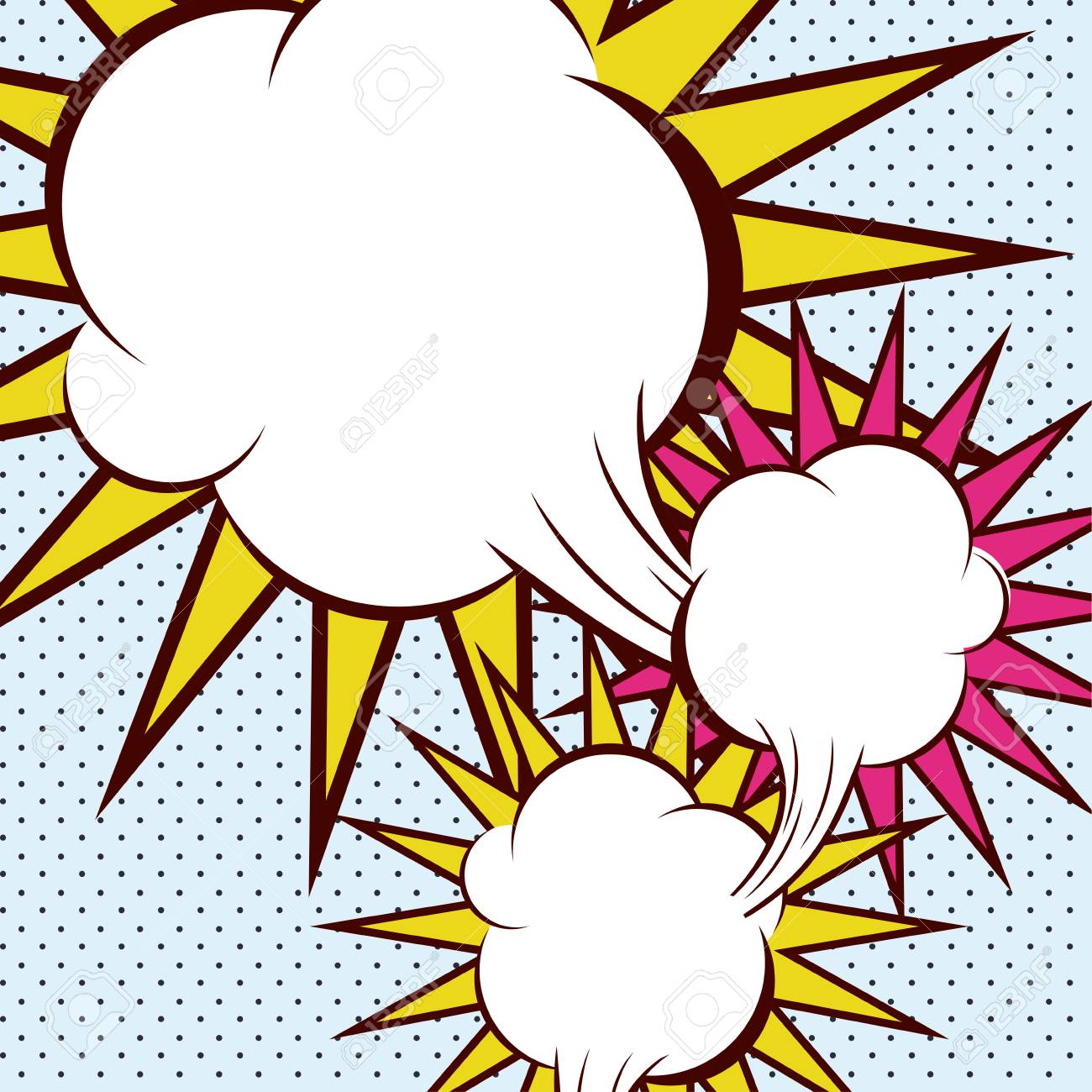 retro bubble icon communication cartoon vintage and comic theme