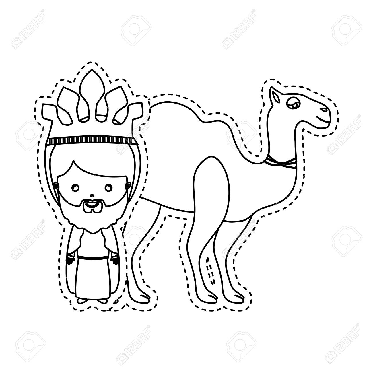 東方の三博士のアイコン ベクトル イラスト グラフィック デザインのイラスト素材 ベクタ Image