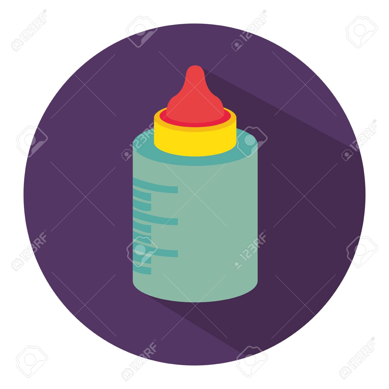 round baby bottle
