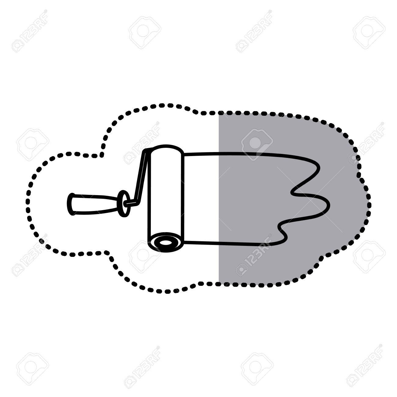 図ペイント ローラーと塗装アイコン ベクター Illustractionのイラスト素材 ベクタ Image 73501391