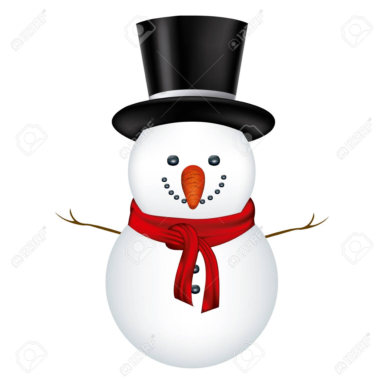 sombrero muneco de nieve