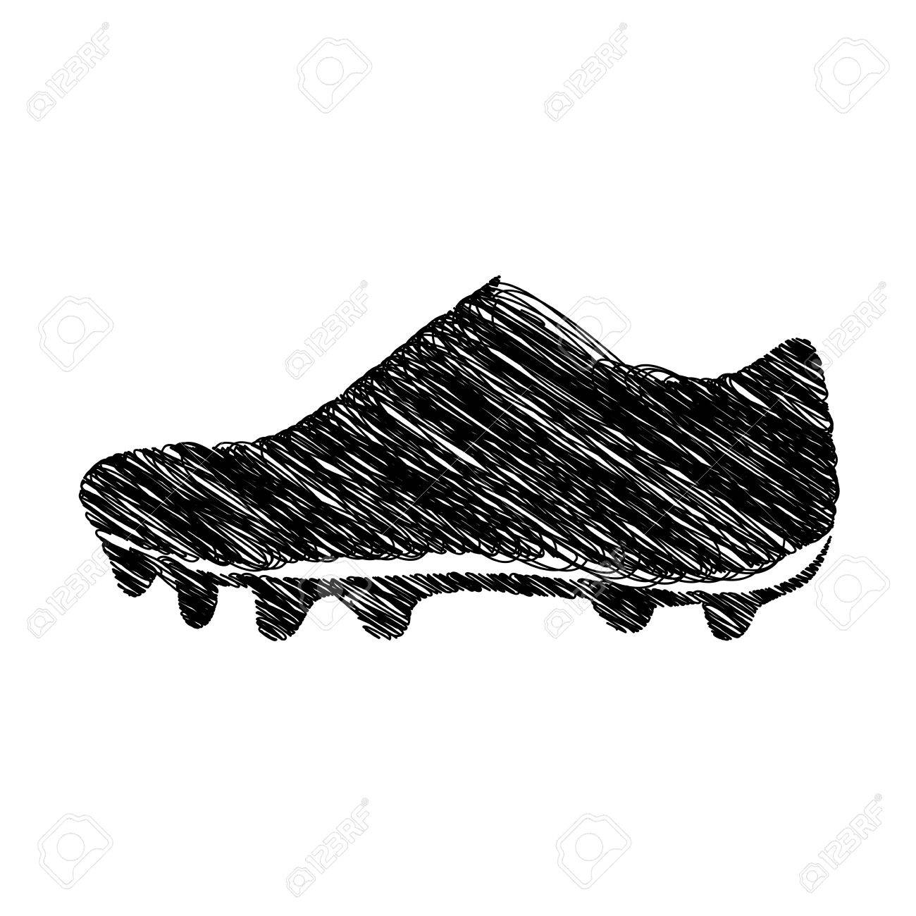 Zapatillas De Deporte Silueta Dibujo Zapatillas Vector Ilustración Svg, Vectoriales, Clip Art Vectorizado Libre De Image 76091734.