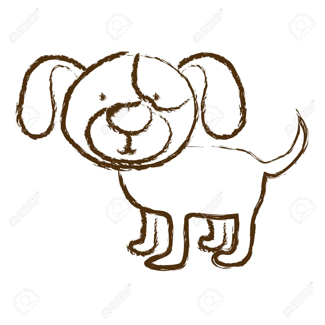白黒手犬ベクトル イラストの描かれたシルエットのイラスト素材 ベクタ Image 白黒手犬ベクトル イラストの描かれたシルエットのイラスト素材 ベクタ Image
