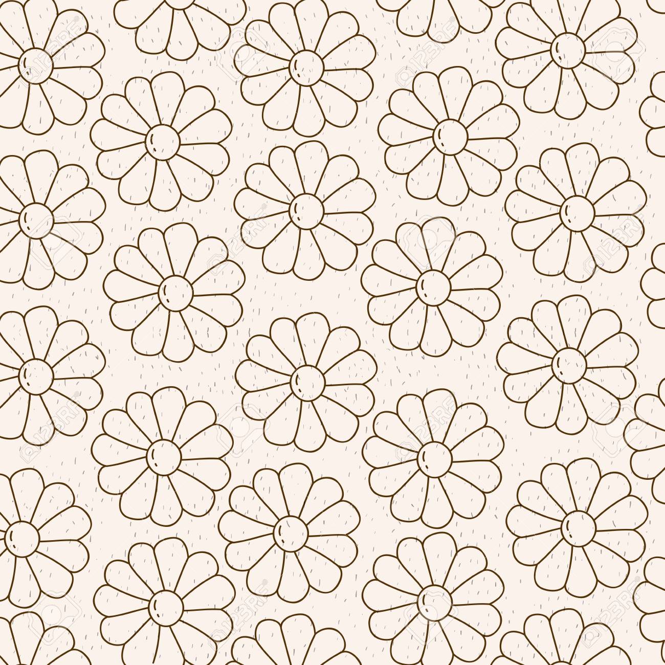 デイジーの花のベクトル図のパターンを持つモノクロ背景 のイラスト素材 ベクタ Image デイジーの花のベクトル図のパターンを持つモノクロ背景 のイラスト素材 ベクタ Image