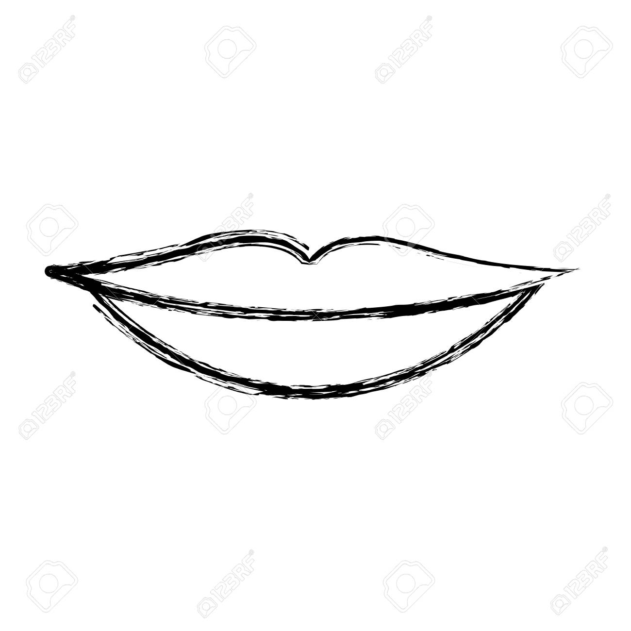 売り出し Designq セクシーでふっくらとしたふわふわの女性の唇 噛むモダンフレームウォールアート Www Sanchetana Org