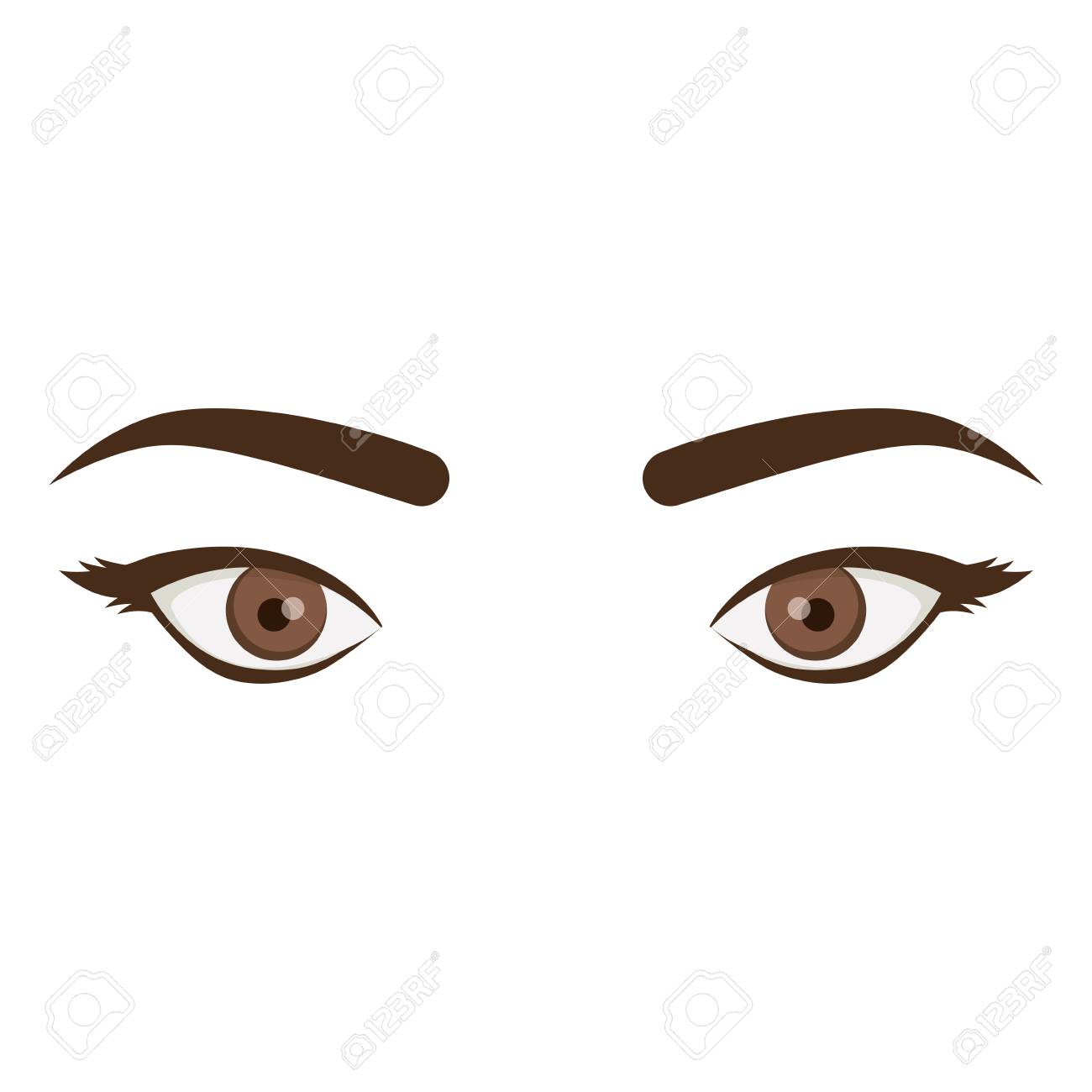 white background with female