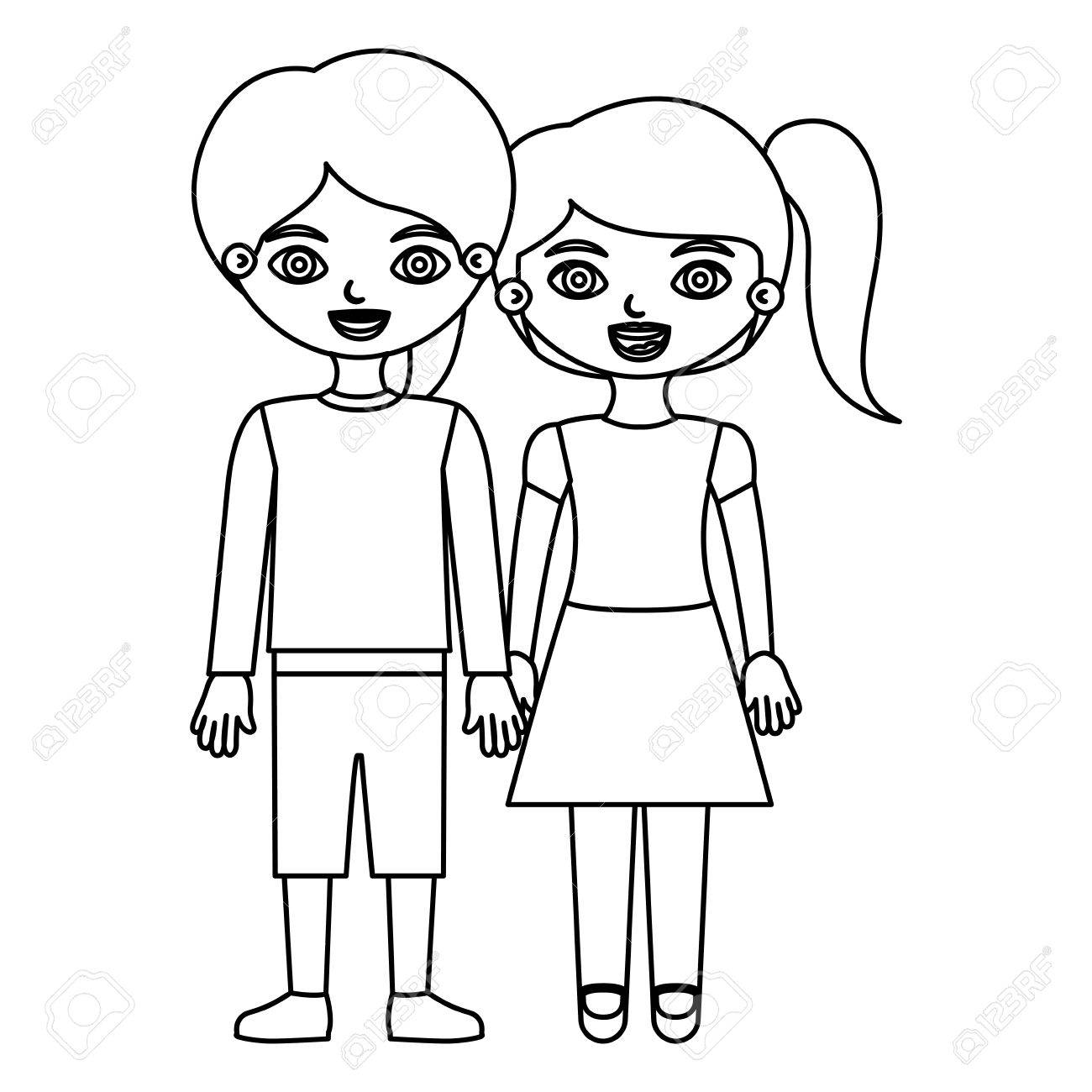 撮影の手で黒い輪郭夫婦子供ベクトル イラストのイラスト素材 ベクタ Image 撮影の手で黒い輪郭夫婦子供ベクトル イラストのイラスト素材 ベクタ Image