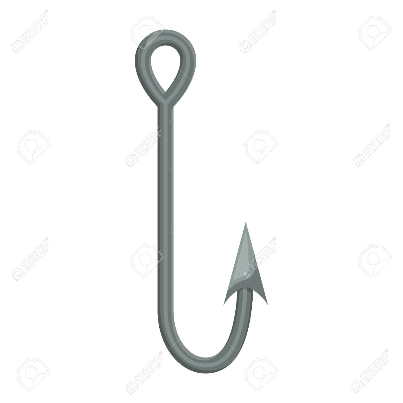 Download Colorful Silhouette Of Metallic Simple Fish Hook Vector Illustration Royalty Free Cliparts Vectors And Stock Illustration Image 81586499