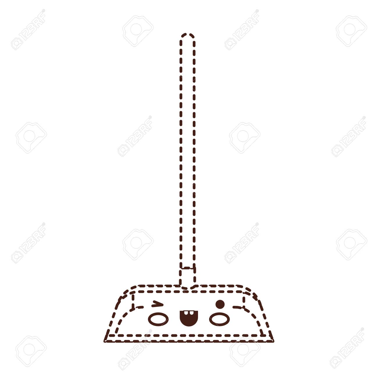 木の棒の漫画のキャラクターとちりとり のイラスト素材 ベクタ Image 8760