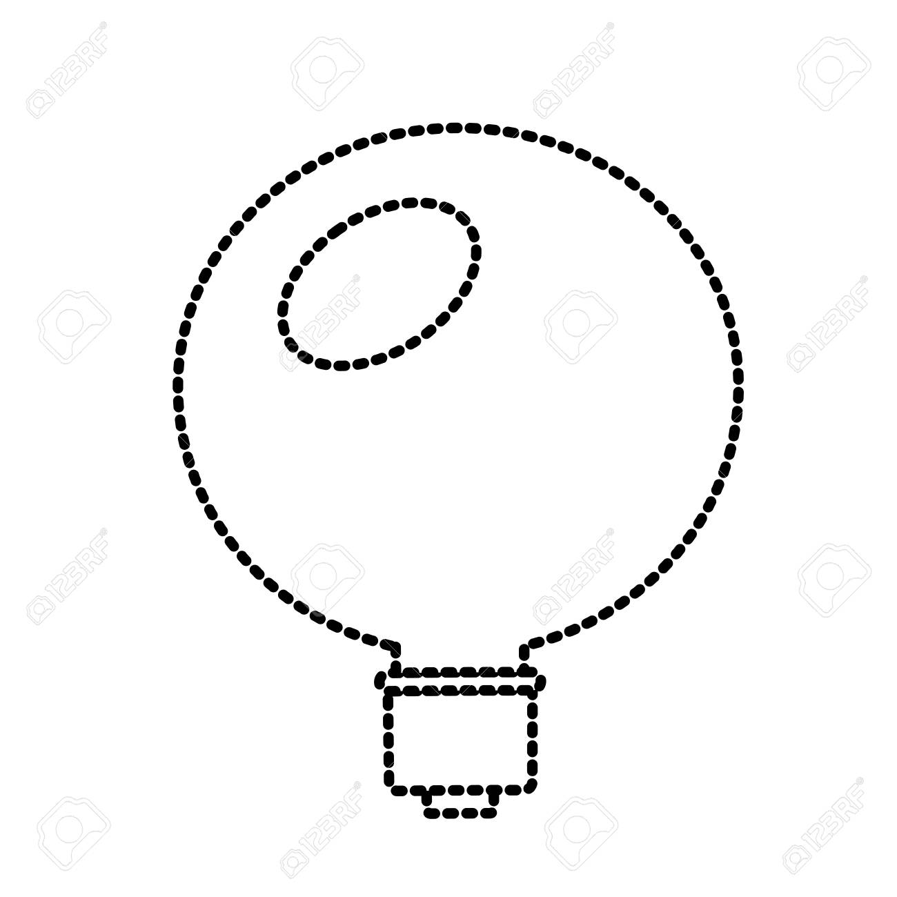 christmas bulb outline illustration design royalty free cliparts
