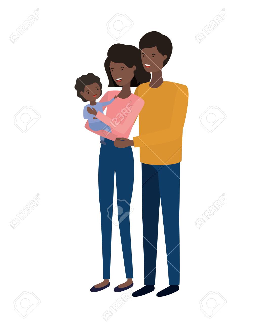 couple of parents with son avatar character vector illustration design - 122668136 couple of parents with son avatar character vector illustration design - 122668136