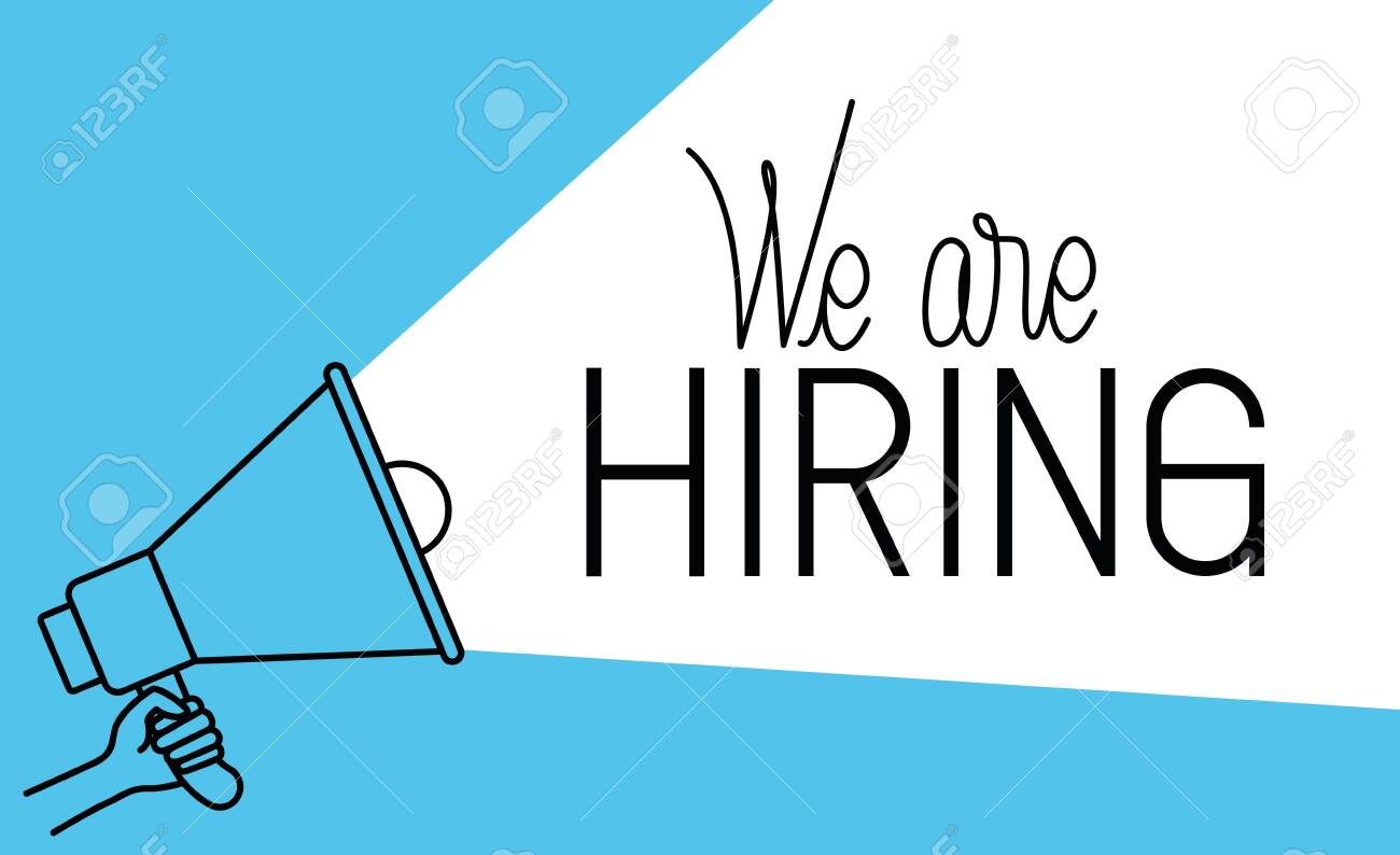 megaphone with we are hiring message vector illustration design - 122400902 megaphone with we are hiring message vector illustration design - 122400902
