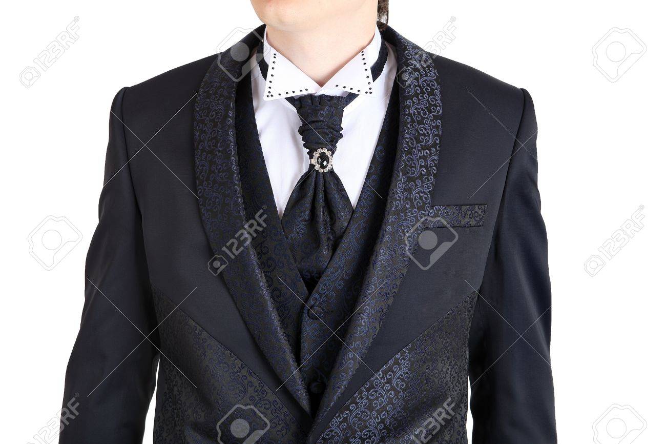 Gris Foncé Costume De Mariage Mens Imprimé De Fleurs Un Bouton Foulard Sur Le Clip Beau Costume Mens Avec Un Gilet Pour Le Bal Dîner Formel Bal