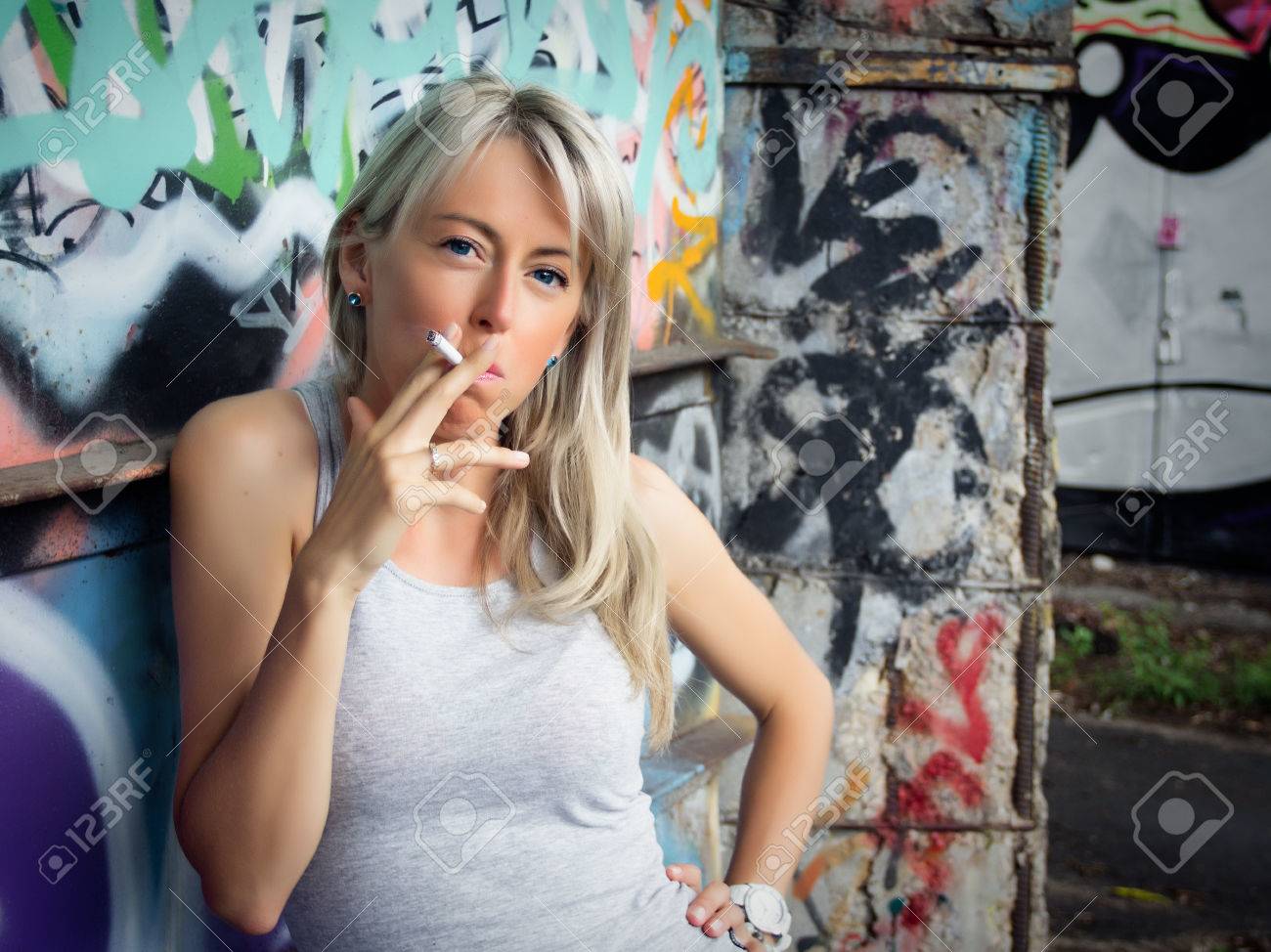 Young Girl Smoking Young Girl Smoking
