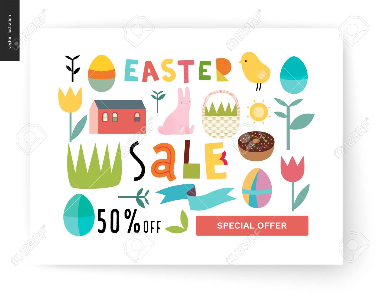 easter sale poster a