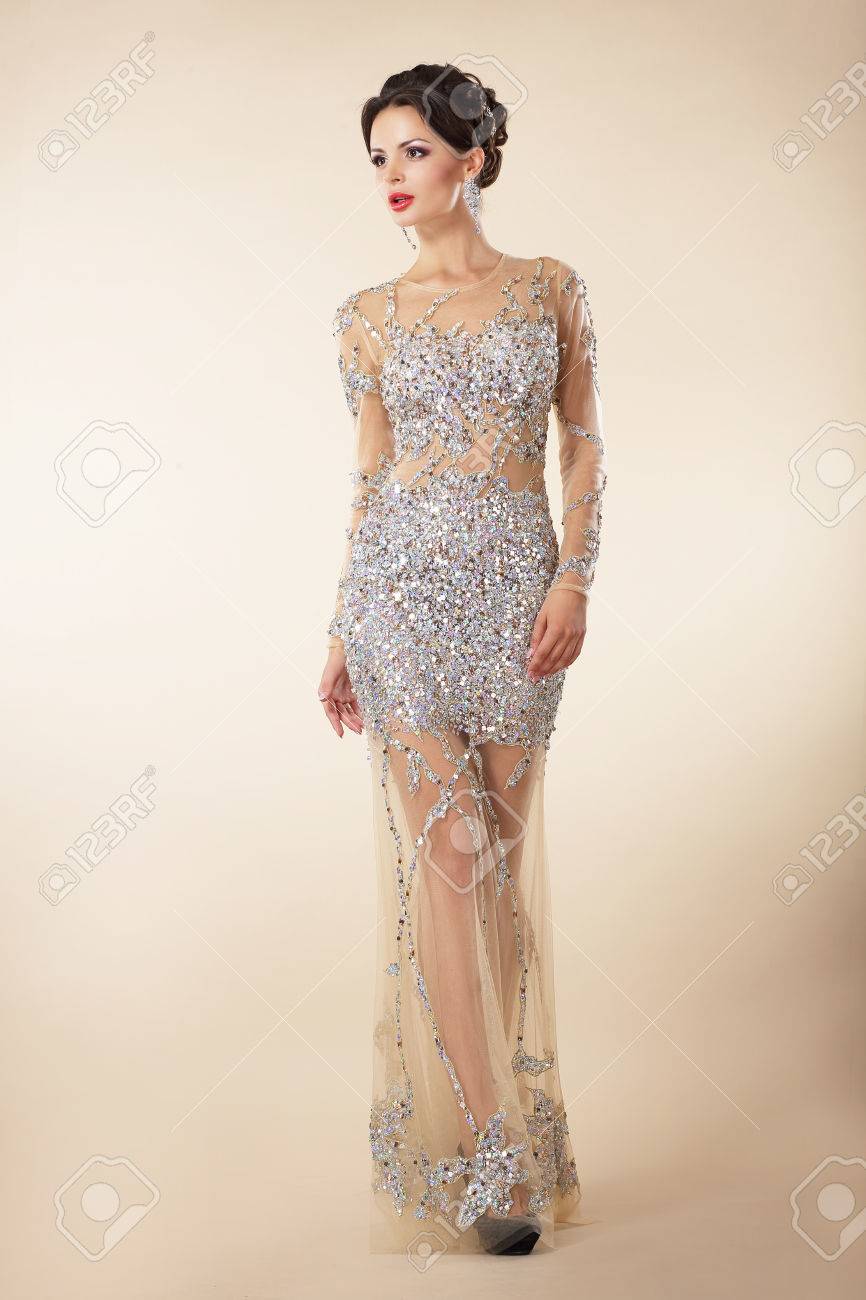 robe strass femme