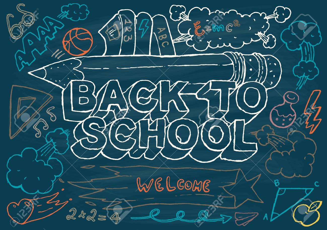 back to school background design template big set of school theme school theme