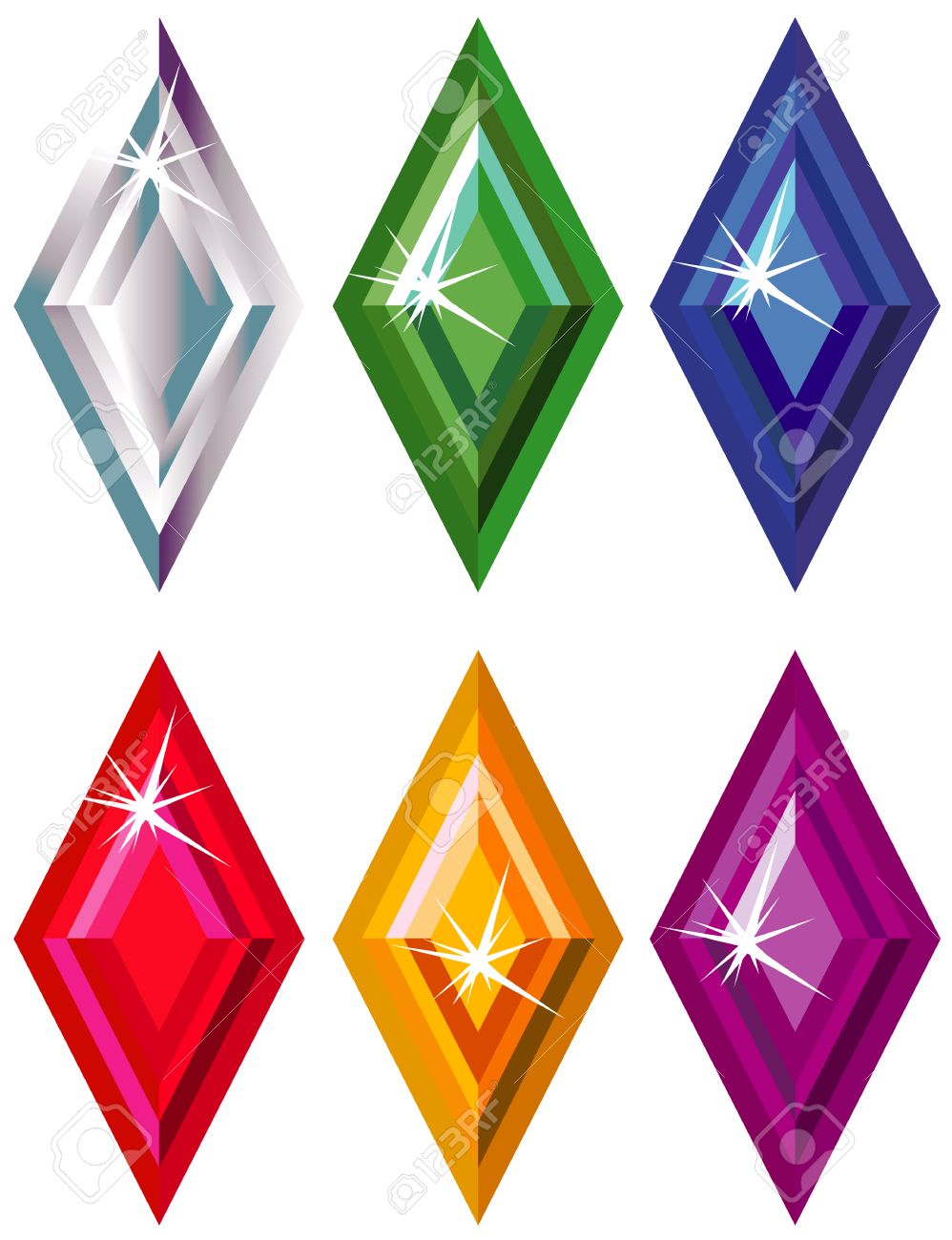 rhombus or kite cut precious stones with sparkle royalty free kite cut out pattern