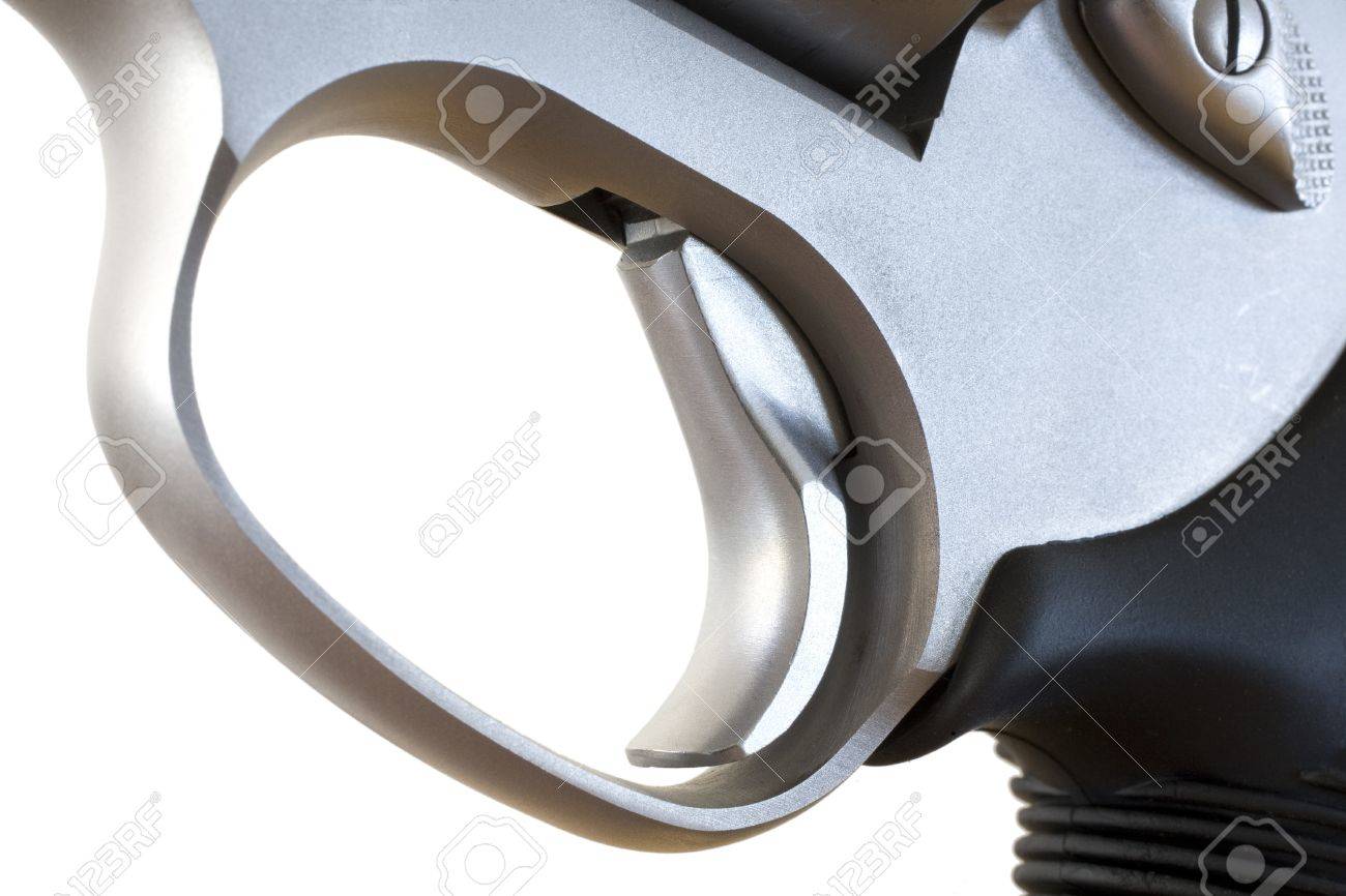 シングル アクション モードでは ダブル アクションのリボルバーのトリガー の写真素材 画像素材 Image