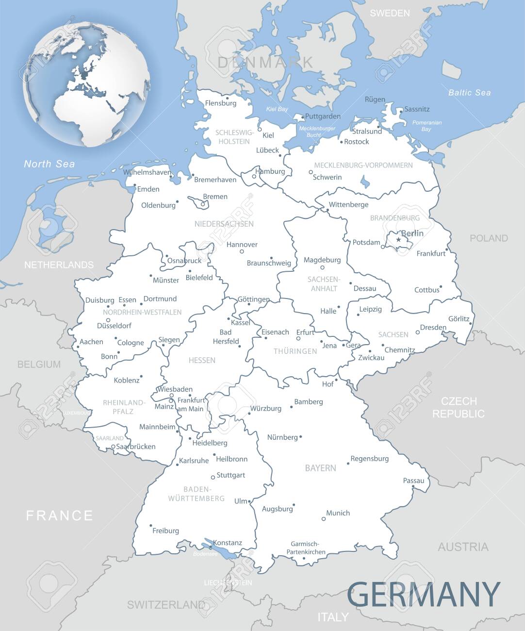 blue-gray-detailed-map-of-germany-with-administrative-districts-and-location-on-the-globe-vector-illustration-royalty-free-svg-cliparts-vectors-and-stock-illustration-image-141828708 for Free Printable Map Of Germany Blue-gray Detailed Map Of Germany With Administrative Districts And Location On The Globe. Vector Illustration Royalty Free SVG, Cliparts, Vectors, and Stock Illustration. Image 141828708. for Free Printable Map Of Germany