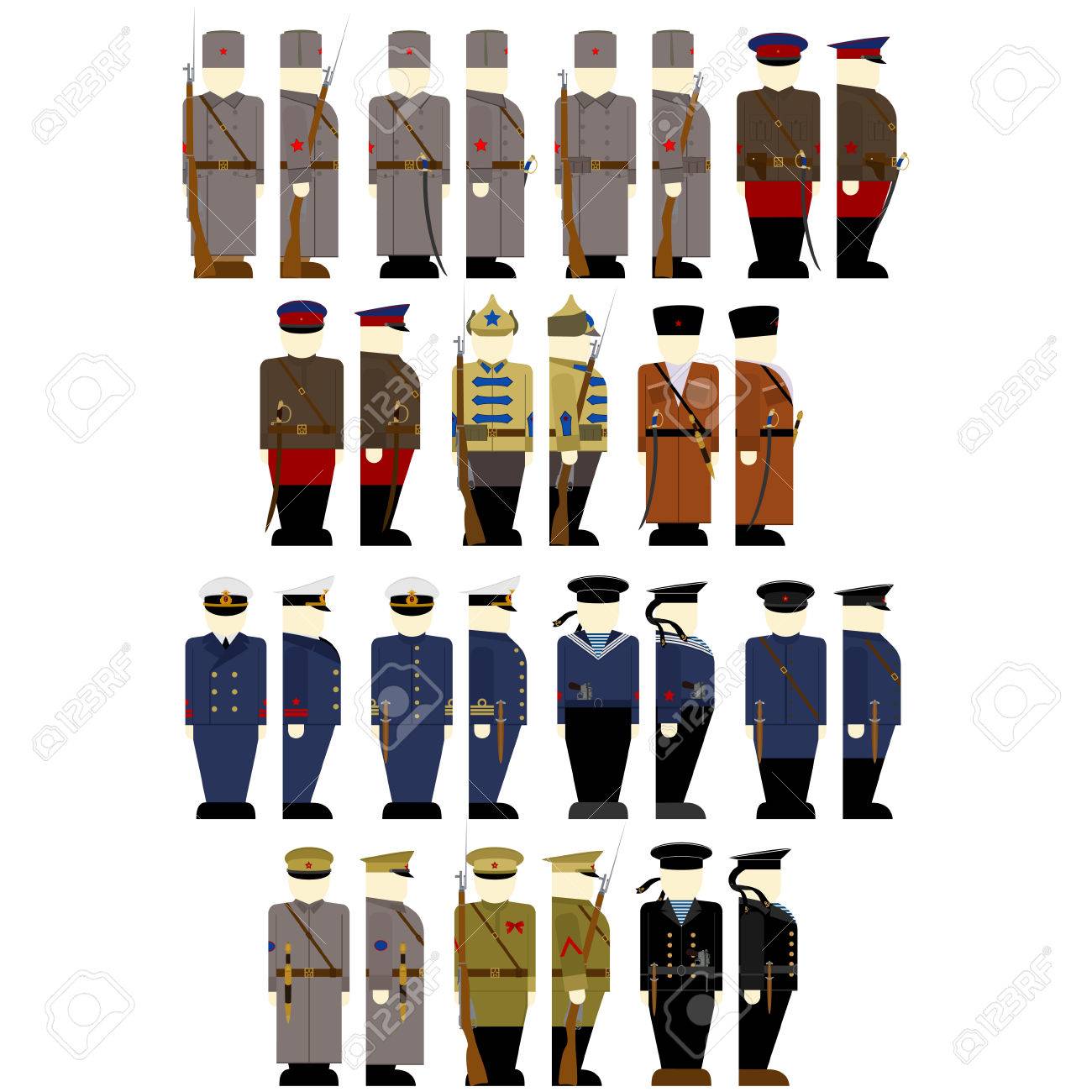 記章の兵士 1917 年にロシアで紅衛兵の役員 白い背景のイラスト のイラスト素材 ベクタ Image 60379166