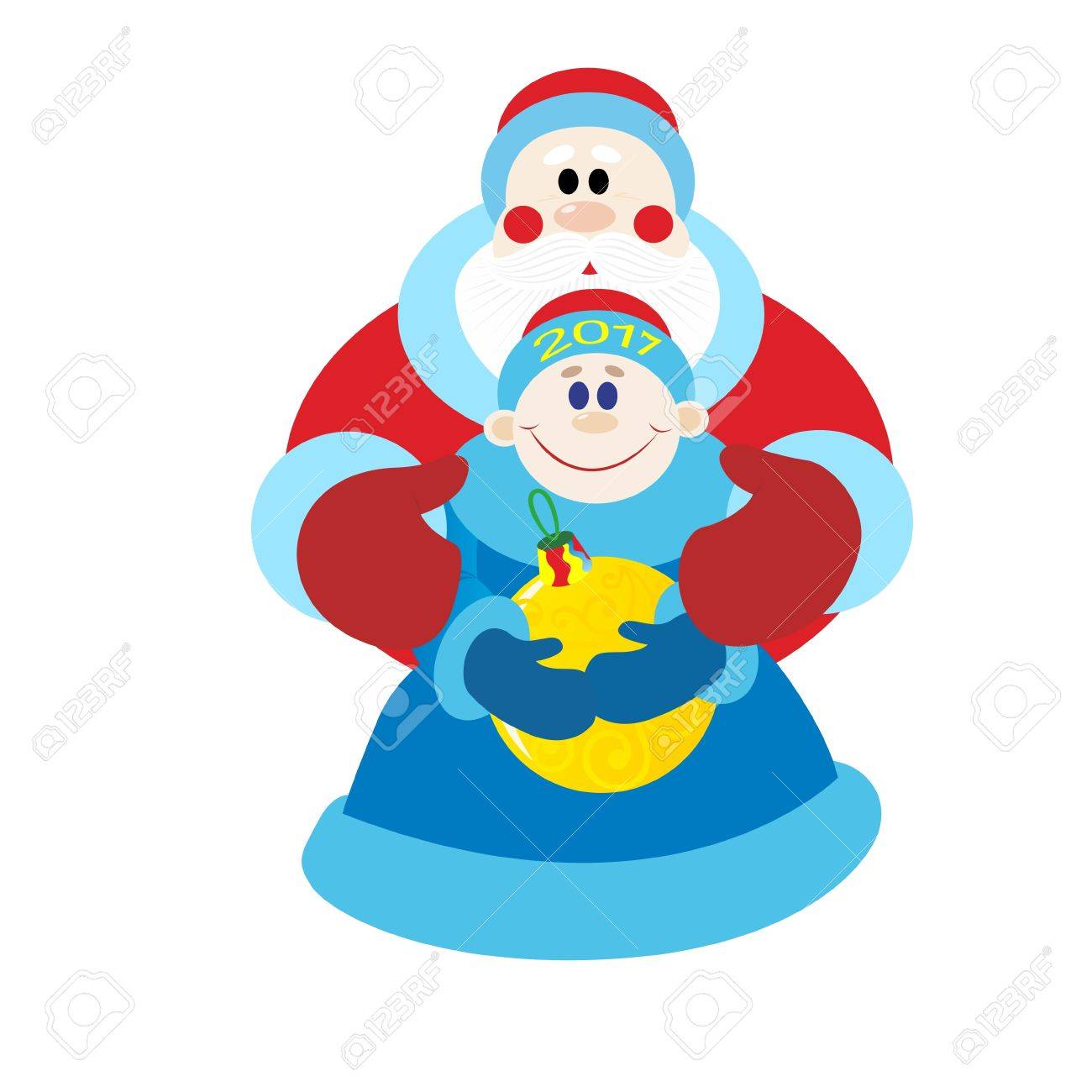 サンタ クロースは ロシアの民俗音楽のクリスマス文字 白い背景のイラスト のイラスト素材 ベクタ Image サンタ クロースは ロシアの民俗音楽のクリスマス文字 白い背景のイラスト のイラスト素材 ベクタ Image