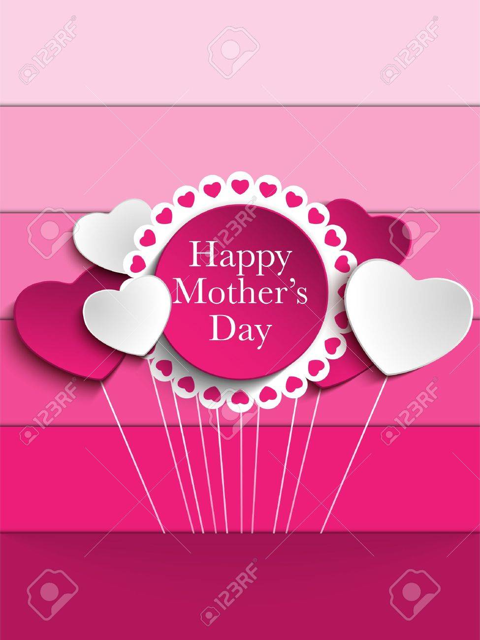 happy mother day heart tag background royalty free cliparts vectors