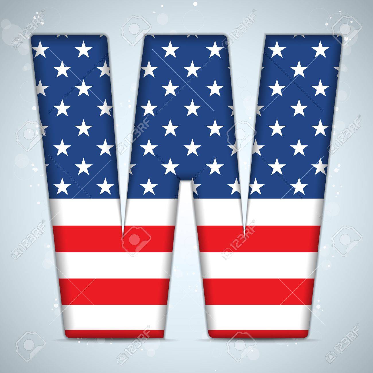 Vector - USA Independence Day Alphabet Letters Royalty Free SVG ...