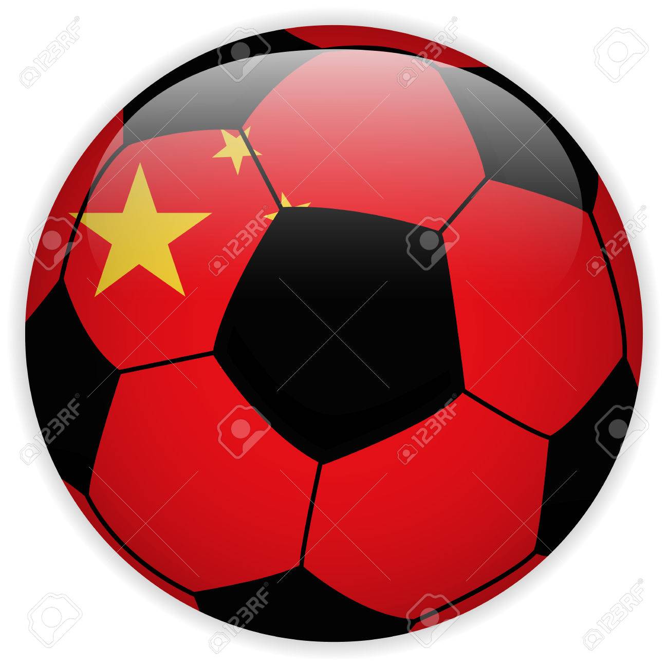 ベクトル サッカー ボールの背景に中国の国旗のイラスト素材 ベクタ Image ベクトル サッカー ボールの背景に中国の国旗のイラスト素材 ベクタ Image