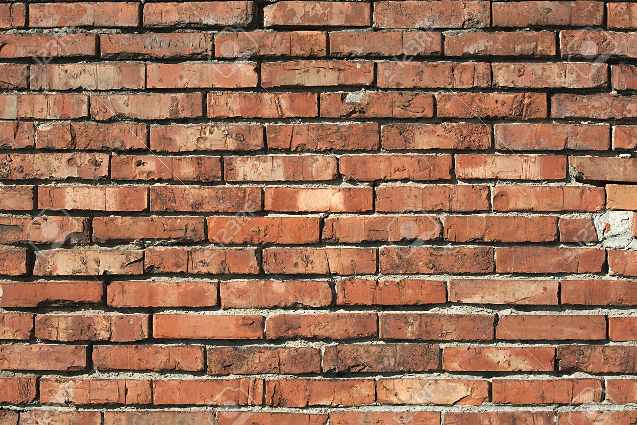 裸のレンガの壁のテクスチャのクローズ アップ の写真素材 画像素材 Image