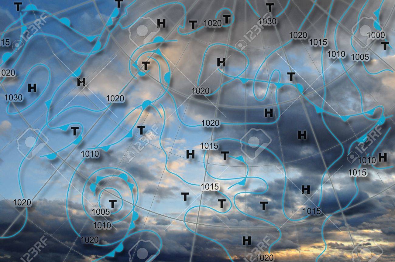 Weather Map Europe Weather Map Of Europe With High Pressure And Low Pressure Centers Stock Photo Picture And Royalty Free Image Image 8919334