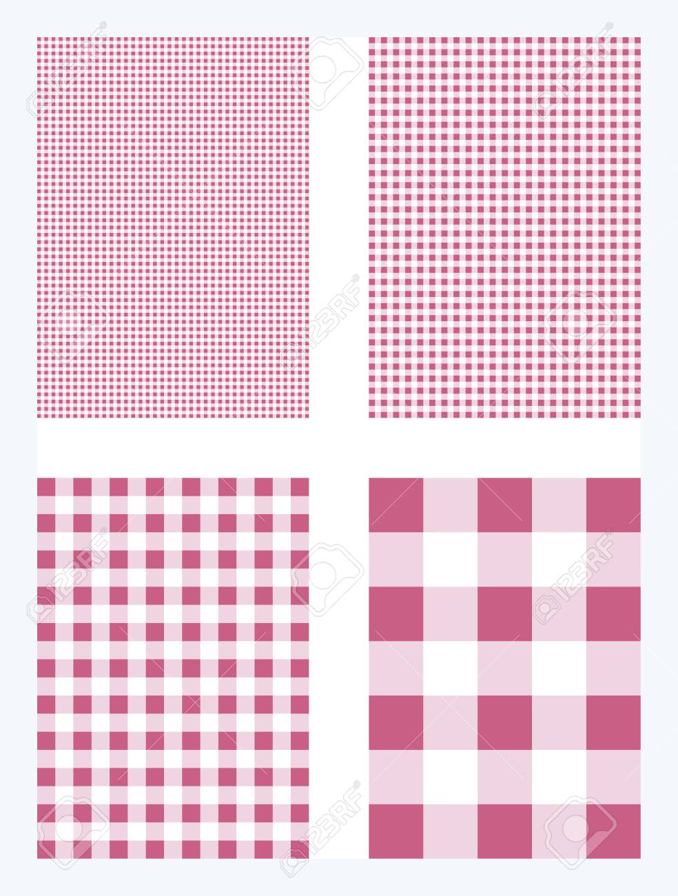 マゼンタ ギンガム チェック パターンのベクトルの背景のイラスト素材 ベクタ Image