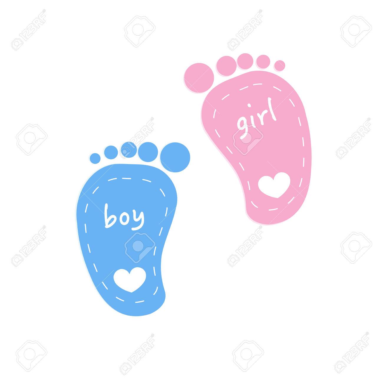 baby girl footprints