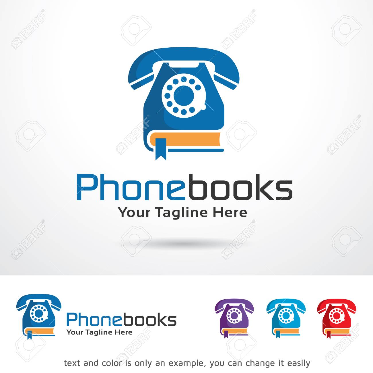 電話帳テンプレート デザインのベクトルのイラスト素材 ベクタ Image