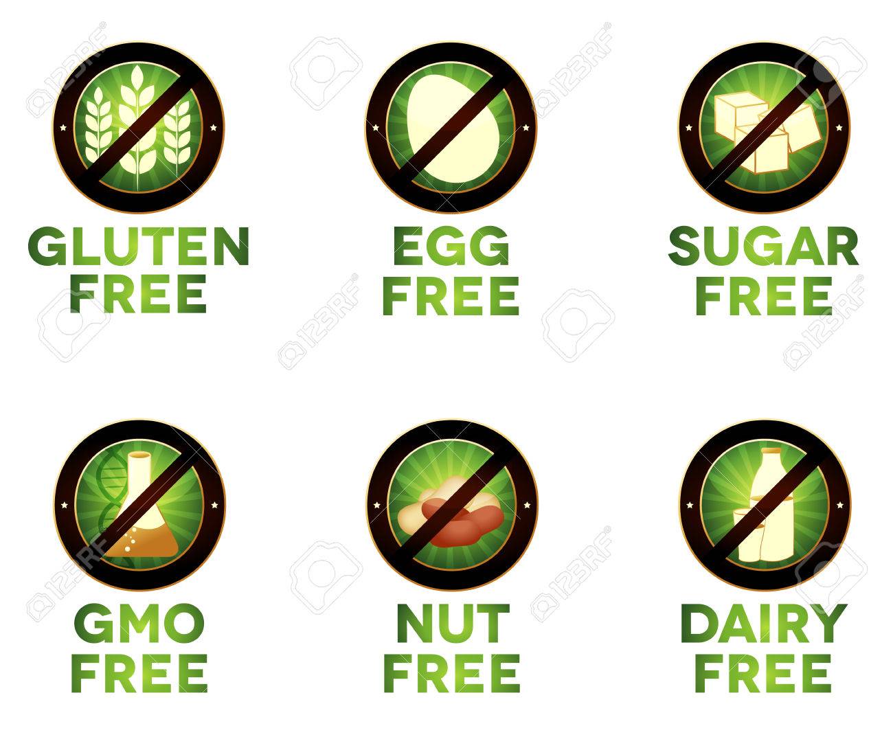 カラフルな食事アイコンのイラスト素材 ベクタ Image