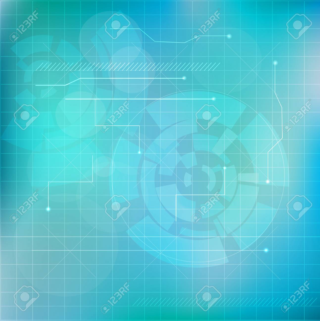 Abstract Light Blue Technology Background Design With Abstract